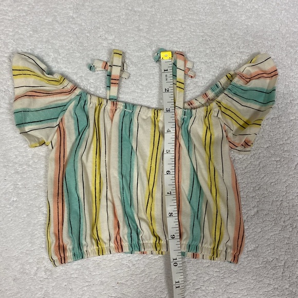 Jessica Simpson 2 piece striped summer set 6/9m - Picture 3 of 8